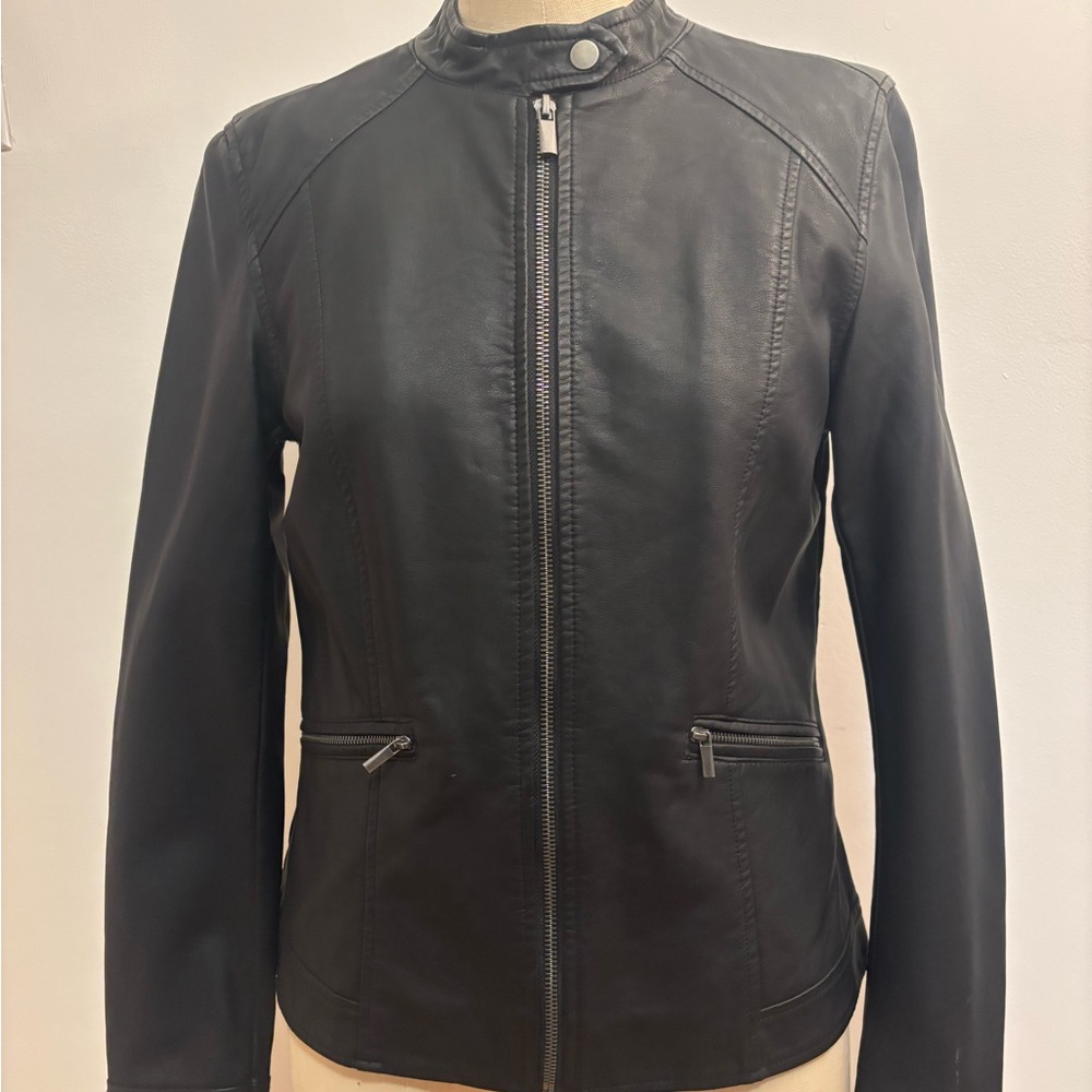 Reitmans Faux Leather Jacket (PU) - S